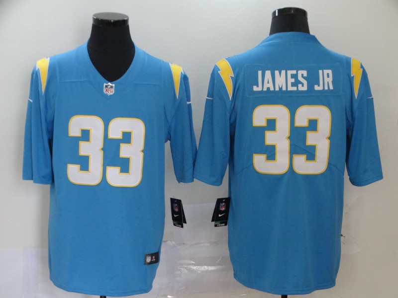 Men Los Angeles Chargers #33 James jr light blue Nike Vapor Untouchable Stitched Limited NFL Jerseys